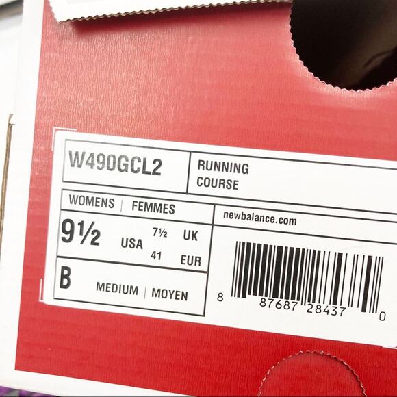 New Balance Running Course Black Purple Sneakers Sz 9.5 - Picture 8 of 9